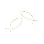 Oval gold hoop earrings - Simply Whispers