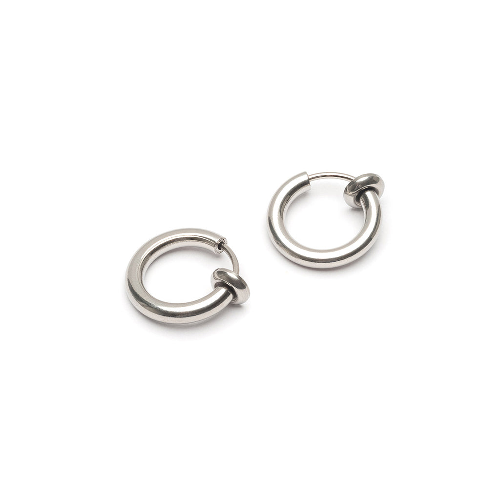 Silver mini clip on earrings - Simply Whispers