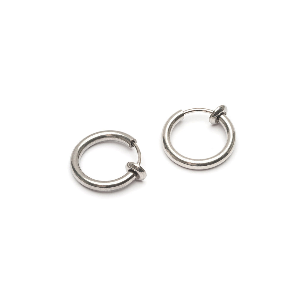 Silver small clip on earrings - Simply Whispers