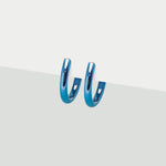 Small Dark blue clip on earrings - Simply Whispers