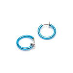 Small Dark blue clip on earrings - Simply Whispers