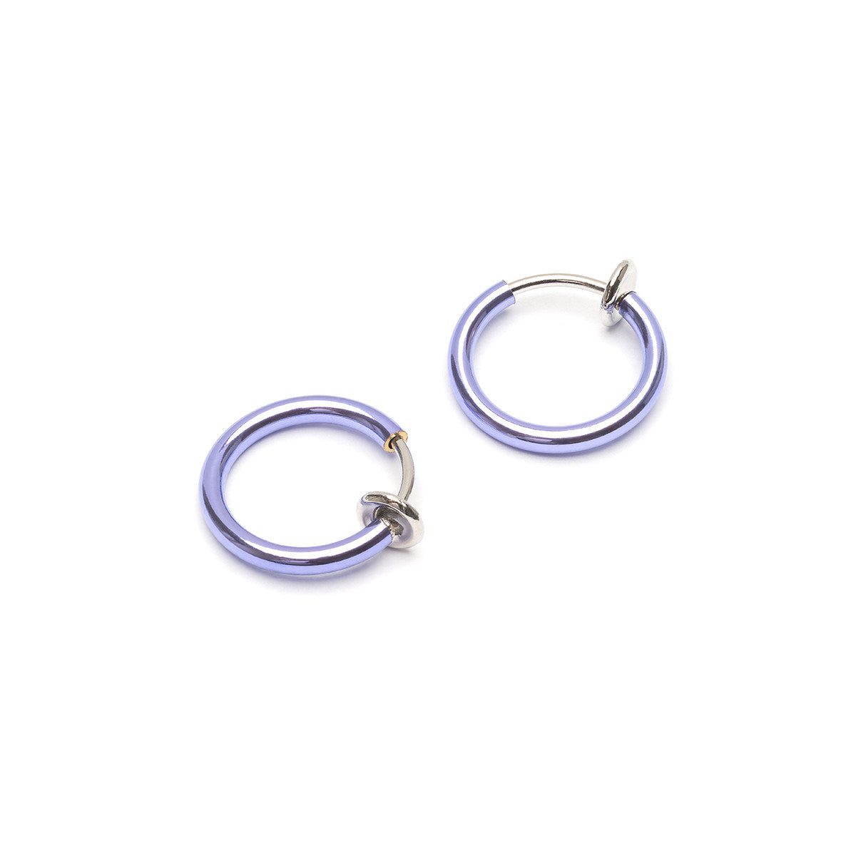 Small Purple clip on earrings - Simply Whispers
