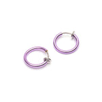 Small Lavender clip on earrings - Simply Whispers