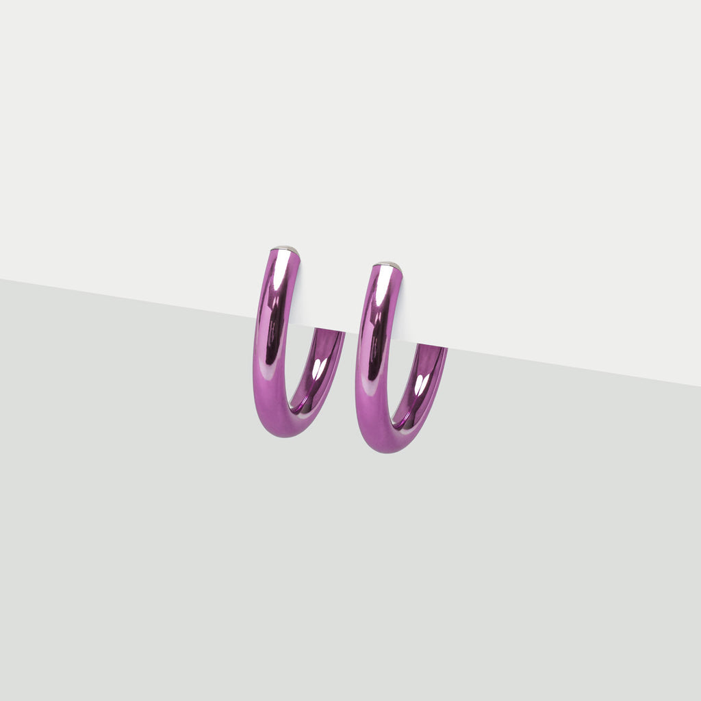 Small Violet clip on earrings - Simply Whispers