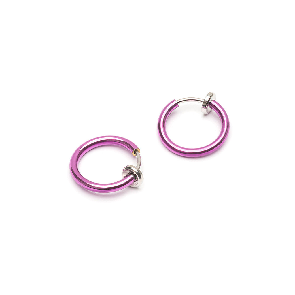 Small Violet clip on earrings - Simply Whispers