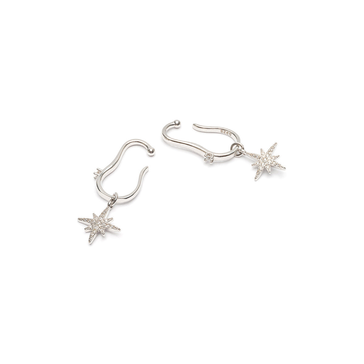 Silver stardust crystal earrings - Simply Whispers
