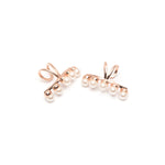 Rose gold pearl ear climber - Simply Whispers