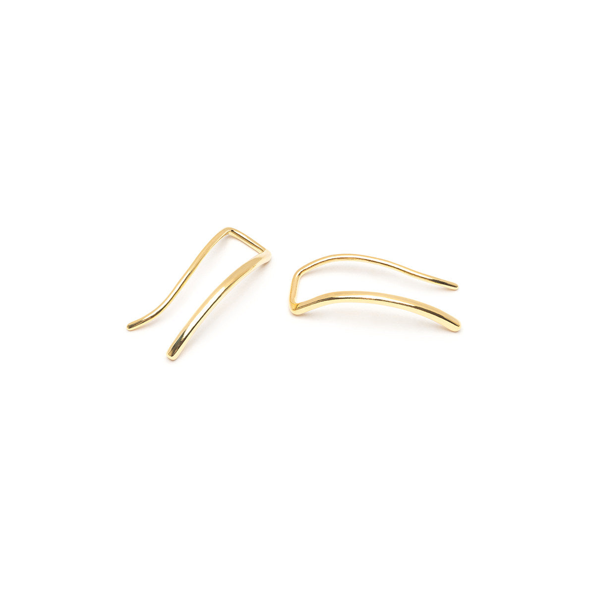 Gold plain ear climber - Simply Whispers