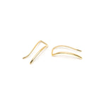 Gold plain ear climber - Simply Whispers