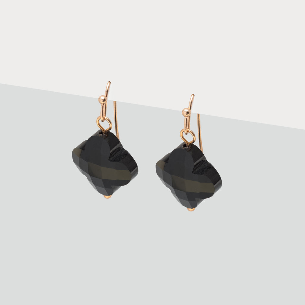 Black clover french hook earrings - Simply Whispers