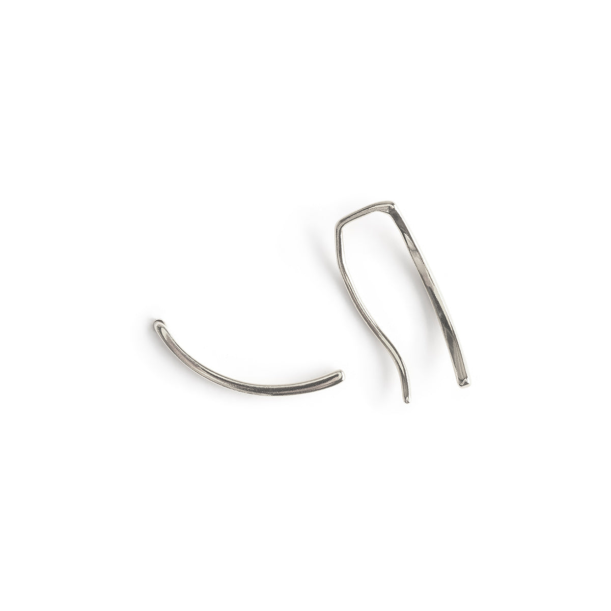 Silver plain ear climber - Simply Whispers