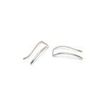 Silver plain ear climber - Simply Whispers