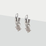 Silver Stardust Huggie Earrings - Simply Whispers