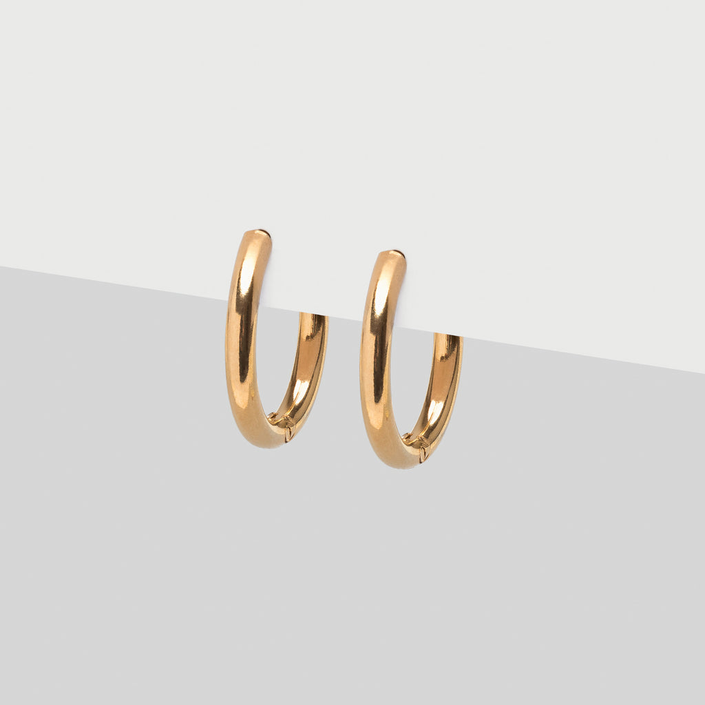 Gold titanium huggie earrings - Simply Whispers