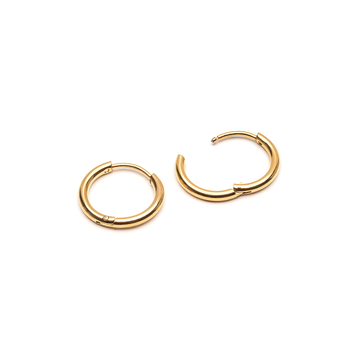 Gold titanium huggie earrings - Simply Whispers