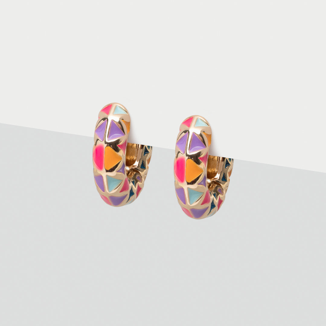 6 Colorful Perks of Our Hypoallergenic Enameled Rainbow Huggie Earrings ...