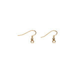 Gold Plated French Hook Wire With Ball Accessory - 1 Pair - Simply Whispers