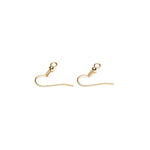 Gold Plated French Hook Wire With Ball Accessory - 1 Pair - Simply Whispers