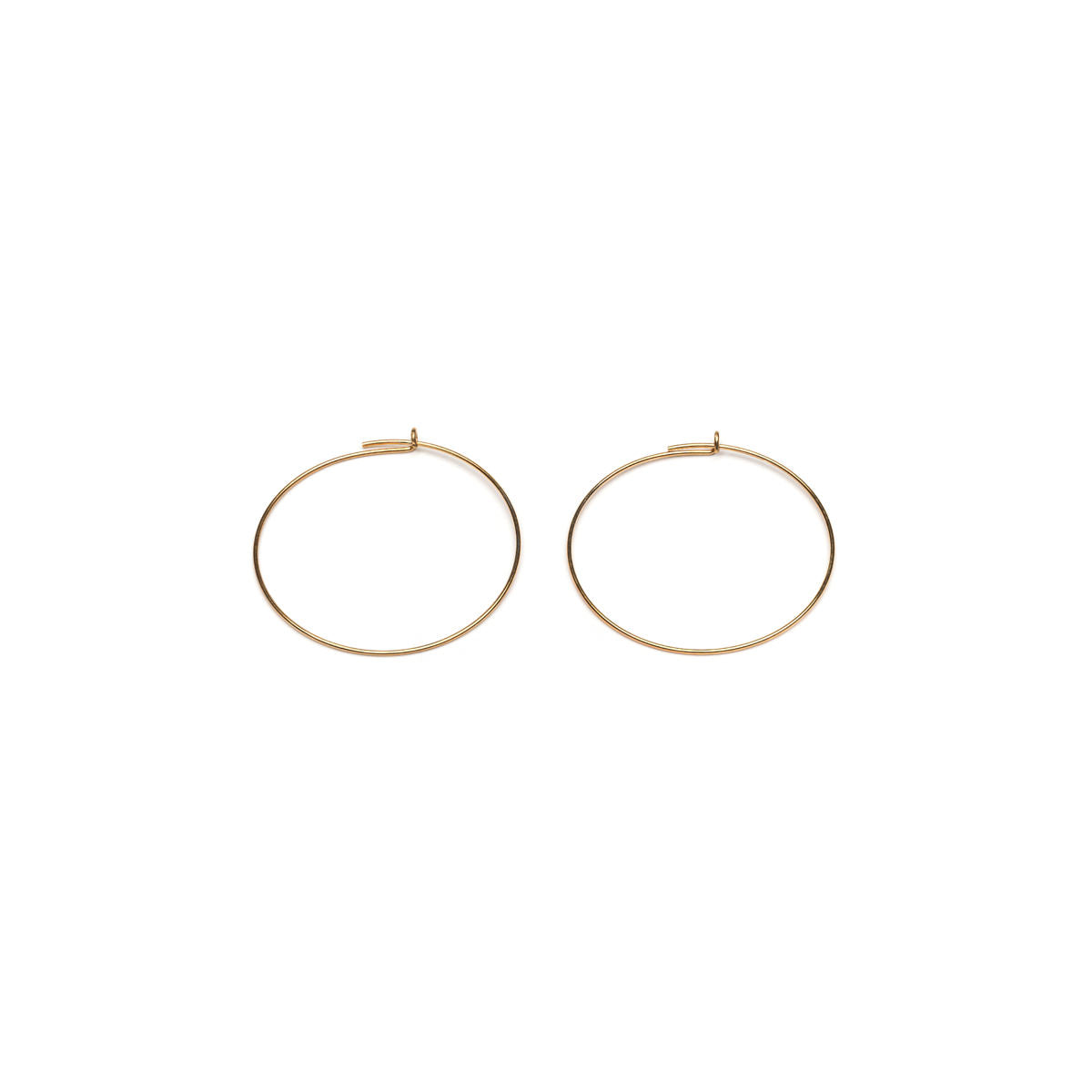 Gold Plated Round Ear Wire Accessory - 1 Pair - Simply Whispers