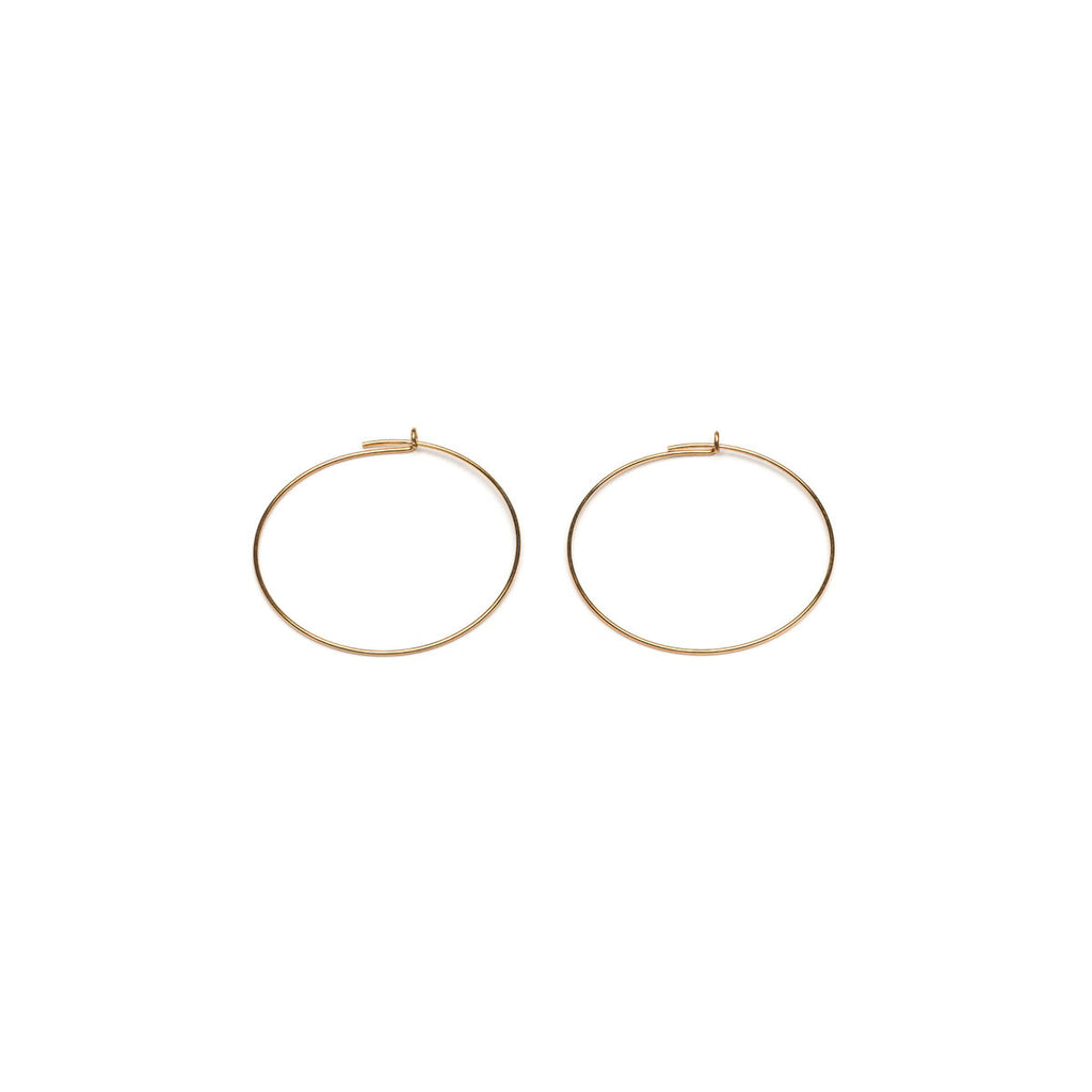 Gold Plated Round Ear Wire Accessory - 1 Pair - Simply Whispers