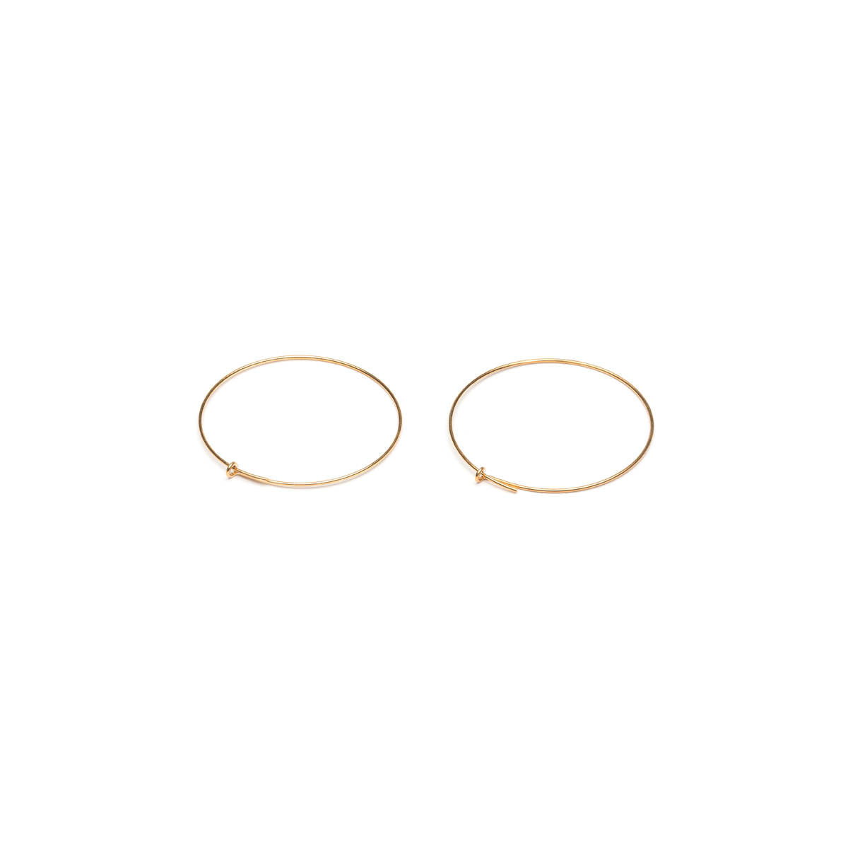 Gold Plated Round Ear Wire Accessory - 1 Pair - Simply Whispers