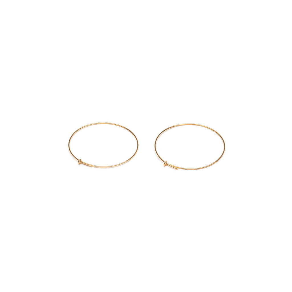 Gold Plated Round Ear Wire Accessory - 1 Pair - Simply Whispers