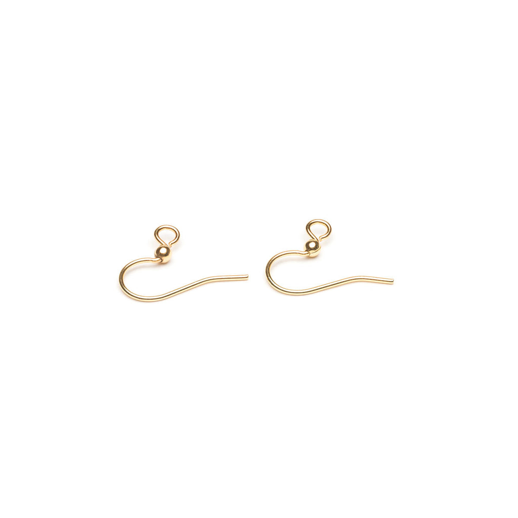 Gold Plated French Hook With Ball Accessory - 1 Pair - Simply Whispers