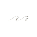 Sterling Silver Flat French Hook With Ball Accessory - 1 Pair - Simply Whispers