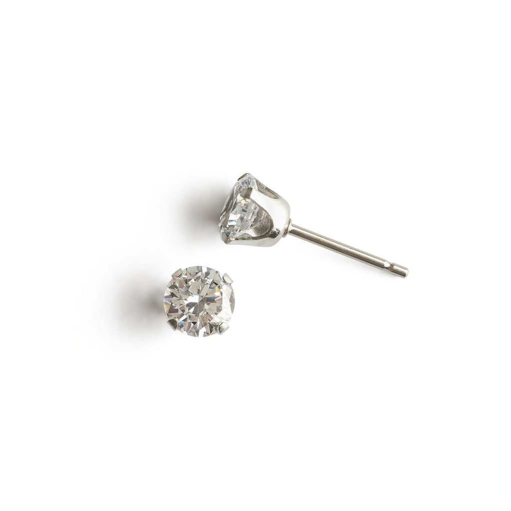 Round Crystal 5mm Stud Earrings - Simply Whispers