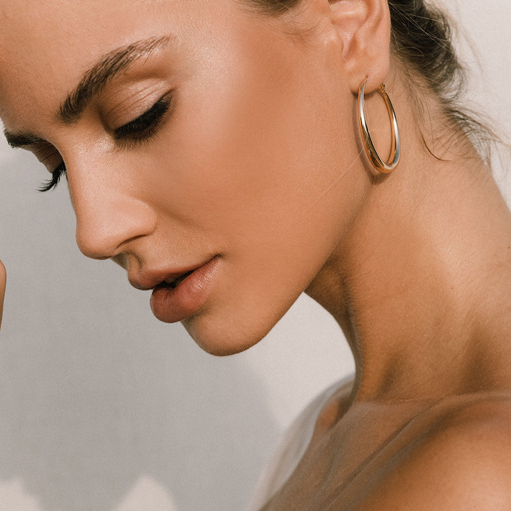 Graduated Hoops Medium Graduated Hoop Earrings | Simply Whispers