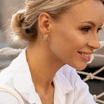 Gold Triple Hoop Earrings - Simply Whispers