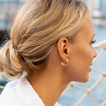 Gold Triple Hoop Earrings - Simply Whispers