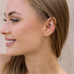 Gold plain ear climber - Simply Whispers