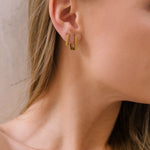 Square Huggie Hoops - Simply Whispers