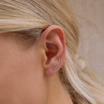 Silver plain ear climber - Simply Whispers