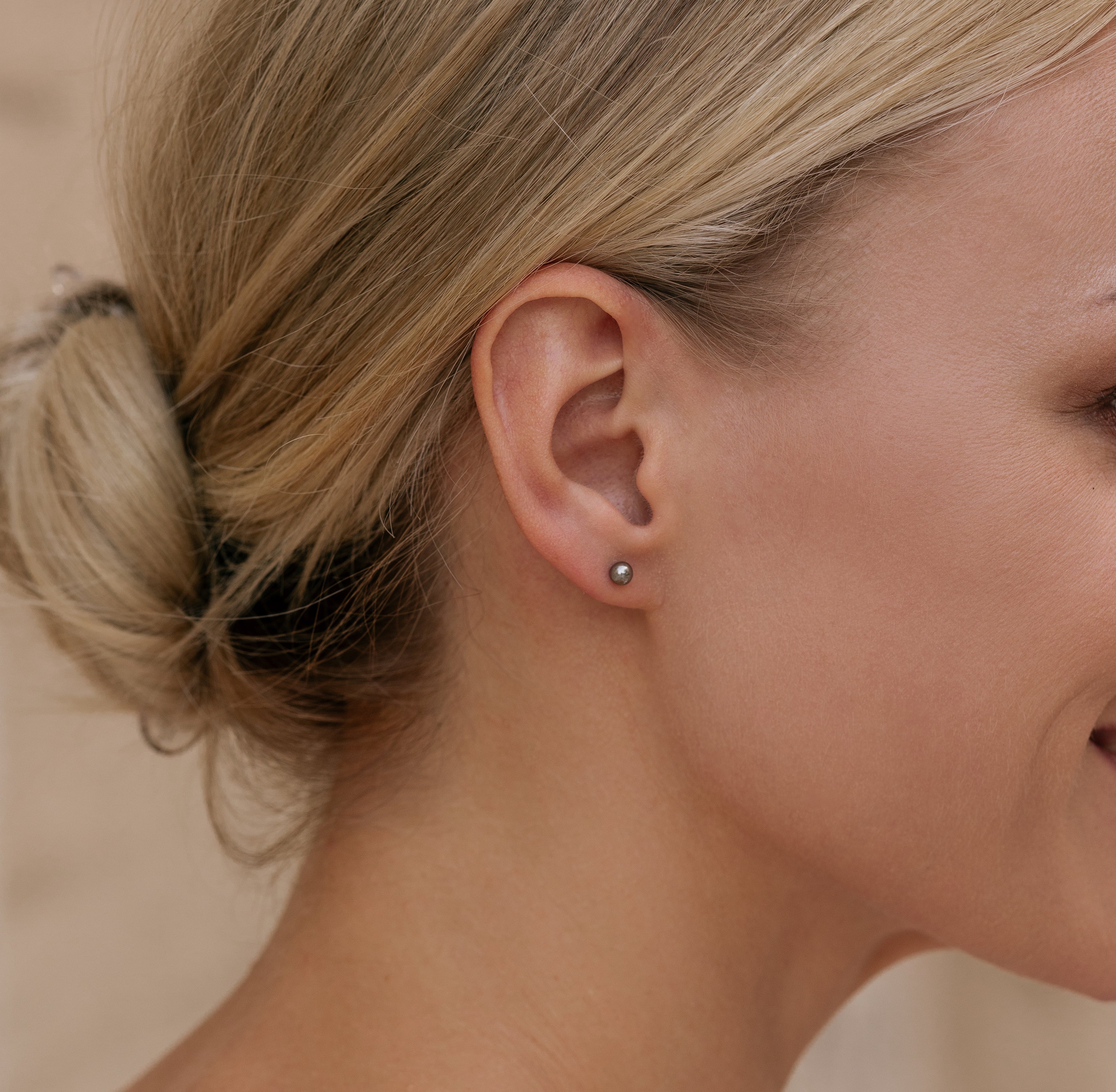 Small Ball Titanium Stud Earrings Simply Whispers