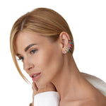 Black small clip on earrings - Simply Whispers