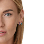 Small Dark blue clip on earrings - Simply Whispers