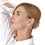 Silver stardust crystal earrings - Simply Whispers