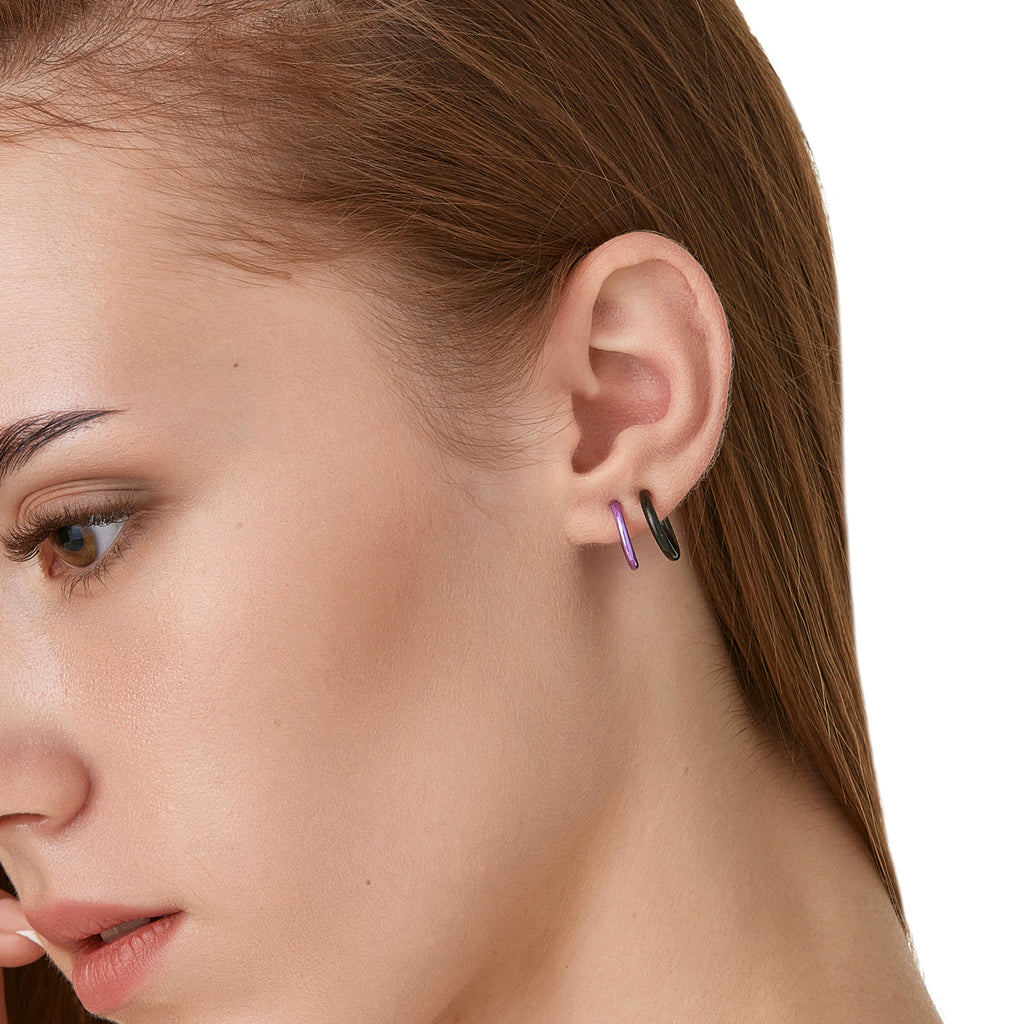 Small Lavender clip on earrings - Simply Whispers